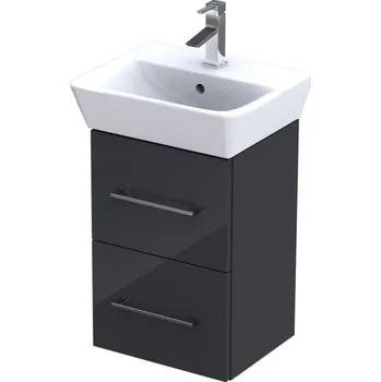 Koupelnový nábytek Skříňka pod umývátko CONCEPT 100 37,4x31,3x55,8 cm, 2 zásuvky, antracit