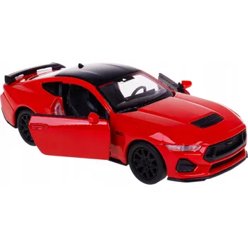 autíčko FORD MUSTANG GT 2024 WELLY KOVOVÝ MODEL 1:34-39 ČERVENÝ