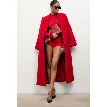 Dámský kabát Vlněný kabát Answear.LAB WA25.KPD001 červená 33X, vel. S