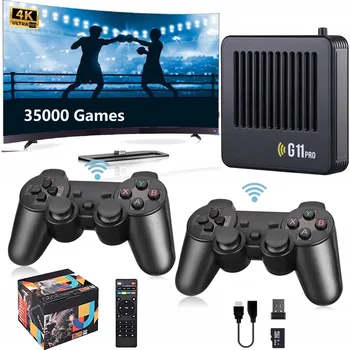 Herní konzole RETRO HERNÍ KONZOLE HDMI S 32 000+ HRAMI + 2 OVLADAČE DÁREK PRO MUŽE