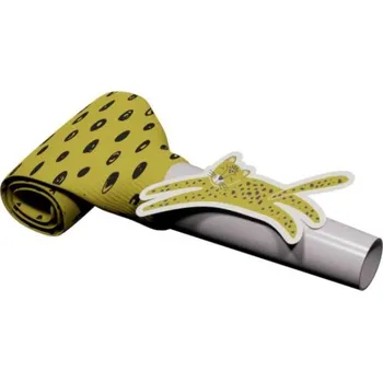 Party dekorace Folat Safari Nature - Frkačky s leopardem 24cm 6 ks