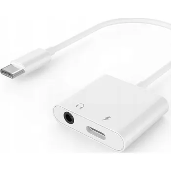 Datový kabel ADAPTÉR PŘEVODNÍK USB-C NA 3,5MM MINI JACK AUX KABEL PRO SAMSUNG IPHONE
