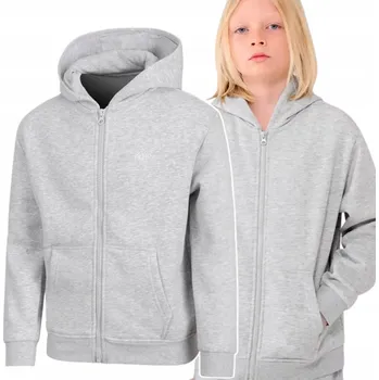 Chlapecká mikina Dětská mikina 4F polyester šedá, velikost 152