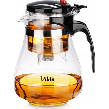 Konvice na čaj Konvice na čaj a bylinky se sítkem, skleněná, 1,65 l