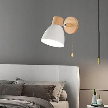 Nástěnné svítidlo NORDICKÁ NÁSTĚNNÁ LAMPA OTOČNÁ, SVÍTILNA NA ZEĎ PRO RESTAURACI, KOUPELNU, OBÝVACÍ POKOJ 1xE27 bílá