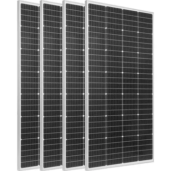 Měnič napětí Vevor Solární set 800W 4×200W, 12.8V 300Ah LiFePO4, 60A mppt, 2000W měnič