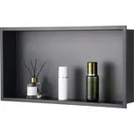 Vevor Vestavná sprchová nika 33.0×63.5×10.2 cm nerez černá vodotěsná