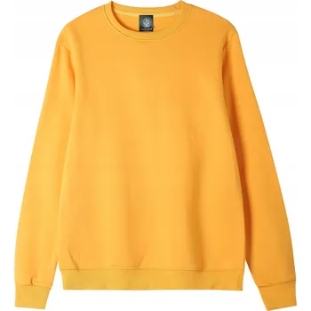 Pánská mikina Pánská mikina crewneck KLASICKÁ žlutá TEPLÁKOVÁ PAXTEL vel. XS