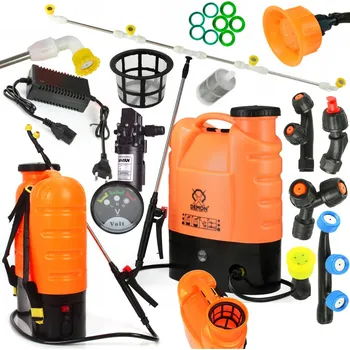 Postřikovač Akumulátorový zádový postřikovač Demon 16 l, 4,5 bar, 83 cm