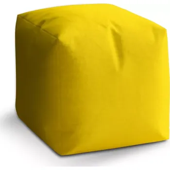 Taburet Sablio Taburet Cube Žlutá: 40x40x40 cm