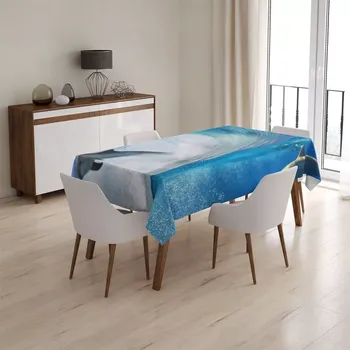 ubrus Sablio Ubrus Delfíni ve vlnách - 90x90 cm