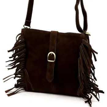 Kabelka Kožená kabelka Luka 25-023 - tmavě hnědá