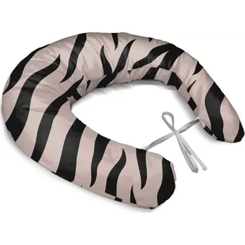 Polštář Sablio Těhotenský polštář Růžový vzor zebry