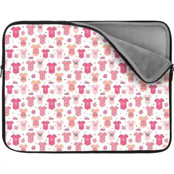 pouzdro na notebook Sablio Obal na notebook Růžové oblečky - 13"