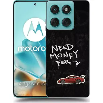 Pouzdro na mobilní telefon Picasee silikonový černý obal pro Motorola Edge 60 Fusion - Track Mode