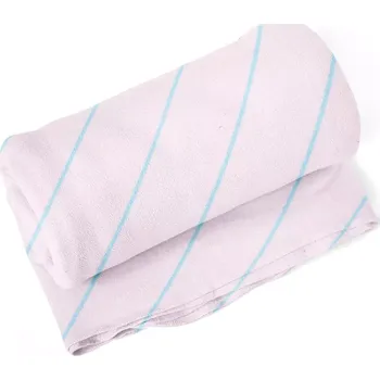 deka Sablio Deka Modré pruhy na růžové - 150x120 cm