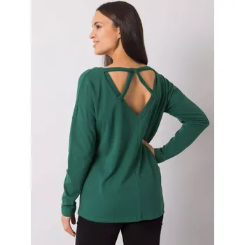 Dámská halenka Dámská halenka RV BZ 7315.39X Tmavě zelená - Rue Paris tmavě zelená L/XL