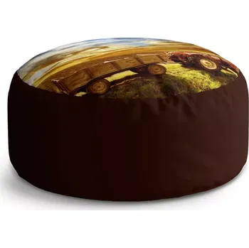 Taburet Sablio Taburet Circle Traktor s vlečkou: 38x48 cm