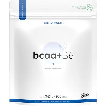 Aminokyselina Nutriversum BCAA + B6 BASIC 200 tablet Příchuť: Bez příchutě