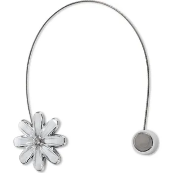 Příslušenství pro záclonu a závěs Eurofirany Magnetická spona na závěsy M116 bílá - květ (2ks/bal.)