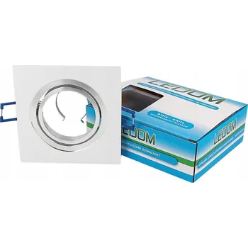 Nástěnné svítidlo LEDOM Hliníkové svítidlo čtverec bílé kartáčované nastavitelné 240683