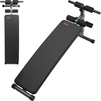 Posilovací lavice Vevor Sklopná lavice na bříšáky s 5 polohami, protiskluz, nosnost 226 kg