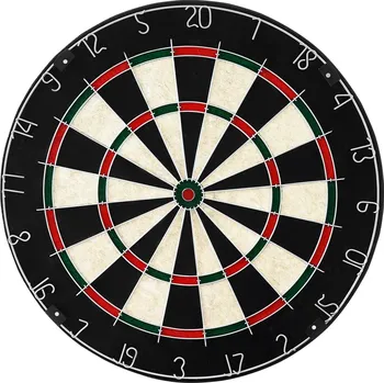 Vevor Terč na šipky 451mm, sisal, 6 ocelových šipek, střed bez sponek