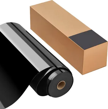 Samolepící dekorace Vevor Teplotransferová fólie (htv) 304.8×21336mm lesklá černá na textil