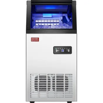Výrobník ledu Vevor Výrobník ledu 110lbs/24H, 36 kostek/15 min, zásobník 28lbs, led