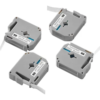 Pásek do tiskárny Vevor Páska do štítkovače 0.47 in/12 mm, 4 ks, černá na bílé, vodotěsná