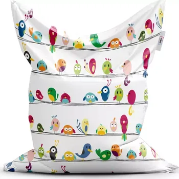 Sedací pytel Sablio Sedací vak Classic Ptáčci - 200x140 cm