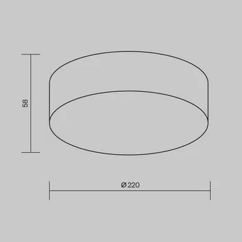 Lampička Maytoni LED venkovní stropní svítidlo Zon, bílé, Ø 22 cm, 3 000 K, kov bílá, matná bílá LED 30 W celkem - Doprava zdarma