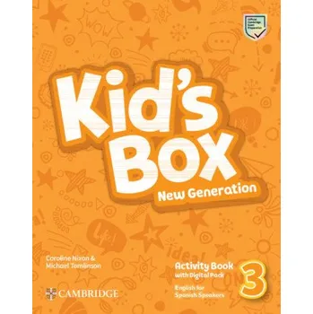 Anglický jazyk Kid's Box New Generation Level 3 Activity Book with Home Booklet and Digital Pack English for Spanish Speakers – Caroline Nixon,Michael Tomlinson (EN)