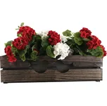 AMADEA Dřevěný obal na truhlík tmavý s ptáčky, 62x21,5x17cm, český výrobek 132627069