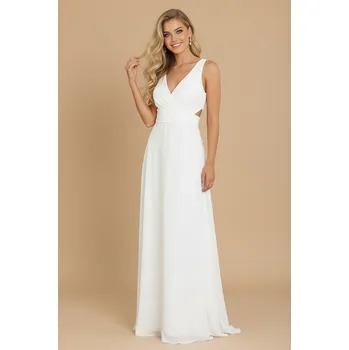 Dámské šaty EVA & LOLA Svatební šaty IRIS bílé Barva: Bílá, Velikost: S