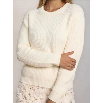 Dámský svetr Sinsay - Svetr s hrubým úpletem s příměsí vlny - béžová - 382FJ-02M - 382FJ-02M-XL