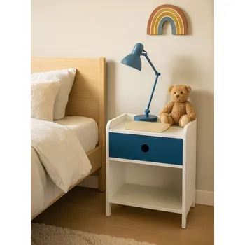 Noční stolek Sinsay - Noční stolek se zásuvkou - modrá - 511HT-55X - 511HT-55X-ONE