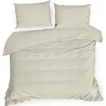 Saténové povlečení 160x200 béžové jednobarevné Nova 3 Eurofirany 225479008