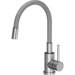 Šedá/nerez ohebná kuchyňská dřezová baterie QUADRON MAGGIE 226340502
