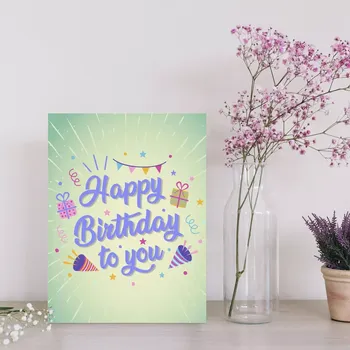 Plechová cedule Sablio Dárková cedulka Happy birthday to you 3: 30x40 cm