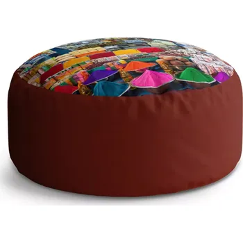 Taburet Sablio Taburet Circle Barevné koření: 38x48 cm