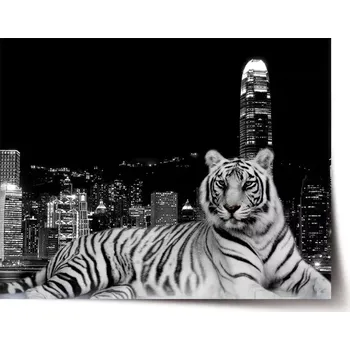 Plakát Sablio Plakát Městský tygr - 120x80 cm