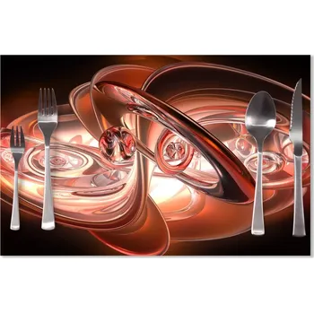 prostírání Sablio Prostírání Červená abstrakce: 40x30cm