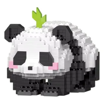 ostatní stavebnice Kreativní stavebnice panda 7,8 x 6,8 x 8,8 cm 556 ks Roztomilá figurka z kostek MINI DIY zvířecí model pro holky i kluky Dekorace 6+
