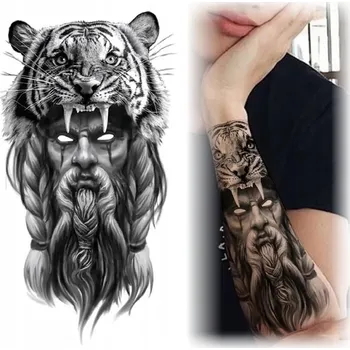 Tetování Dočasné vodní tetování TEMNÝ BOJOVNÍK TYGR
