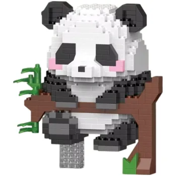 ostatní stavebnice Kreativní stavebnice panda 7,8 x 6,8 x 8,8 cm 428 ks DIY zvířecí model pro děti Rozkošná miniaturní figurka z kostek Dekorace 6+