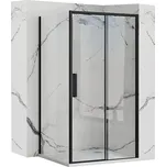 Rea Rapid Slide - sprchový kout s posuvnými dveřmi 110(dveře) x 80(stěna), čiré sklo, černý profil, KPL-09856 141067887