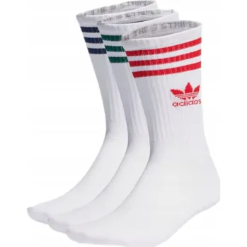 Pánské ponožky Adidas Ponožky 3 Stripes Crew bílá velikost 40-42