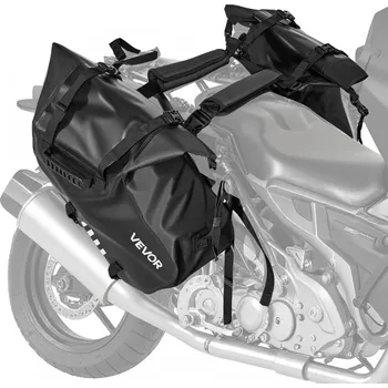 brašna na kolo Vevor Motocyklové sedlové brašny 28 L (2×14 L), nepromokavé, černé