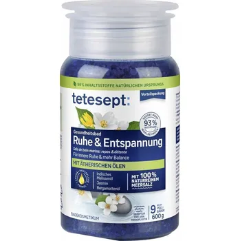 Koupelová sůl Tetesept Mořská sůl – přísada do koupele – hluboký relax 600 g